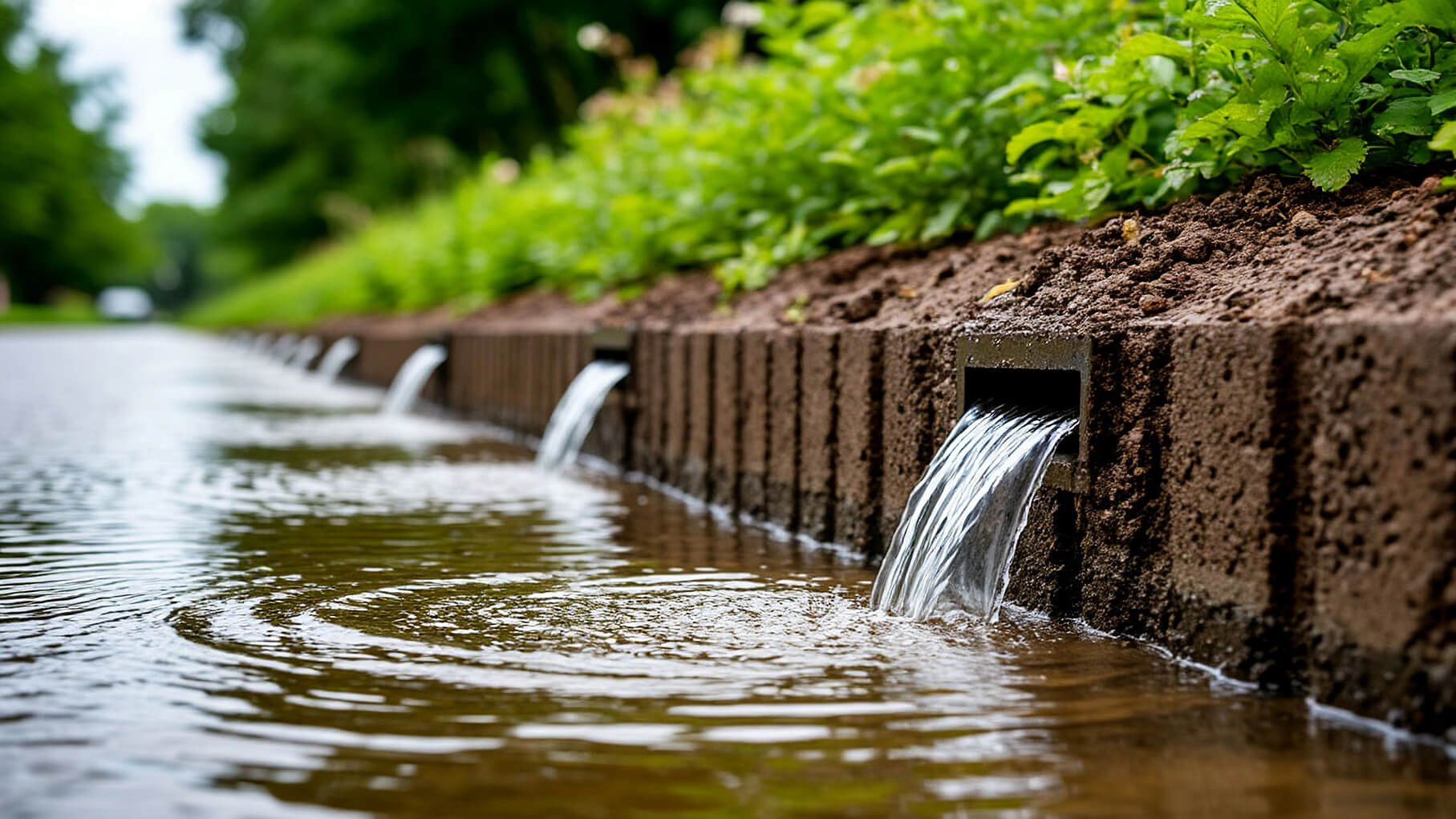 Фото отвод воды в ливневую канализацию