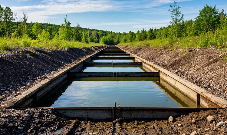 Фото водоотведения от подпорных стенок